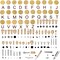 112Pcs Wood Burning Tips - Pyrography Wood Burning Kit Includes Wood Burning Tips Only Wood Burning Letters Wood Burning Stencils and Patterns for Embossing Carving DIY Adults Crafts Beginners